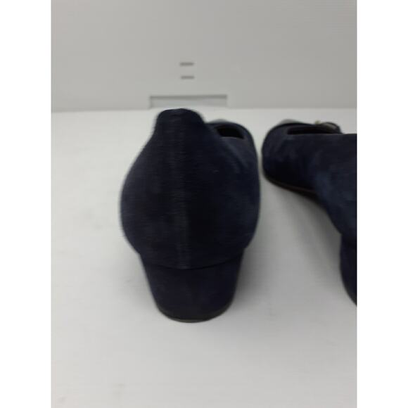 AGL Atillio Giusti Leombruni Pointy Toe Pump Navy size 41.5 Shoes Career - Picture 10 of 14